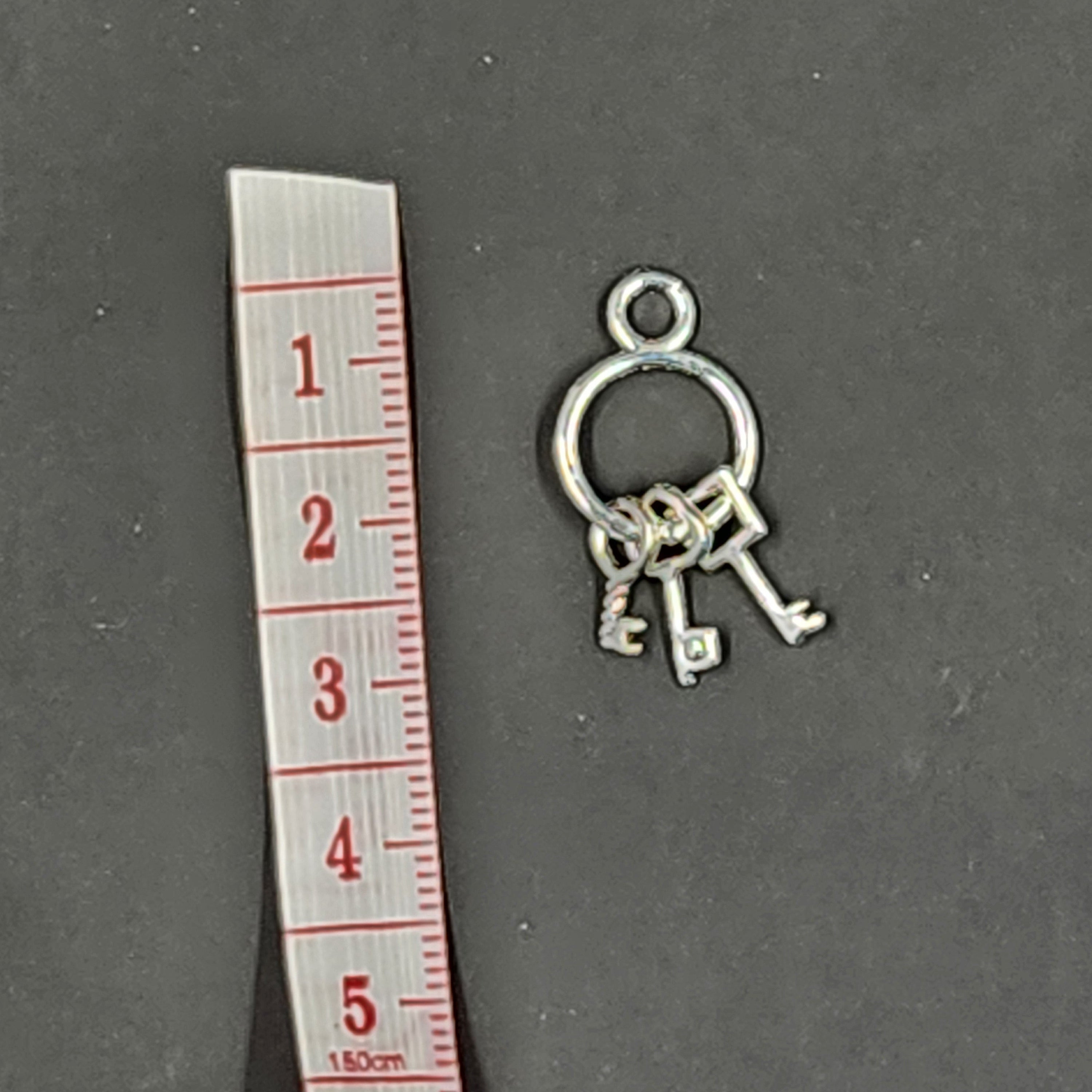 Miniature Skeleton Keys Keyring