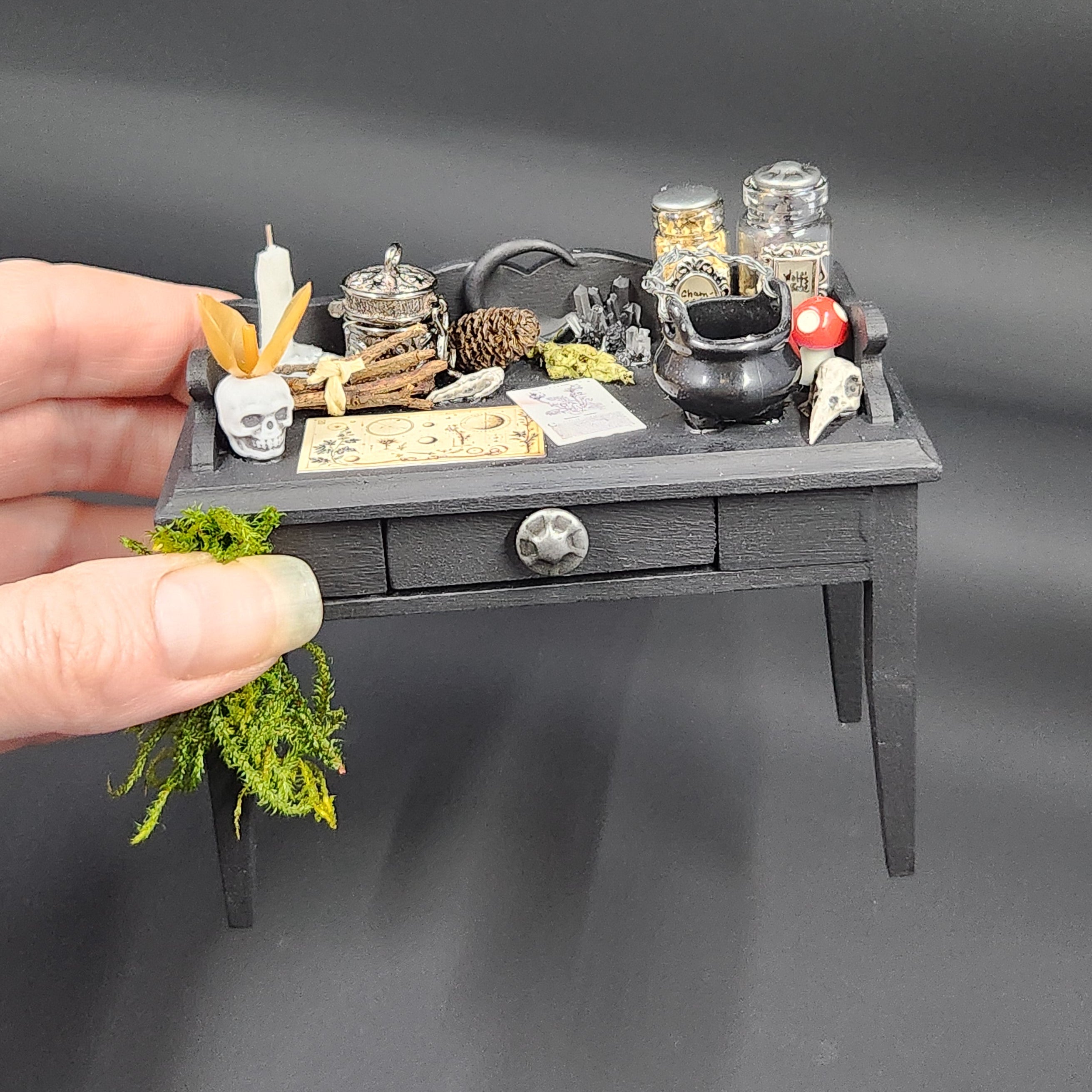 Miniature Mystic's Desk